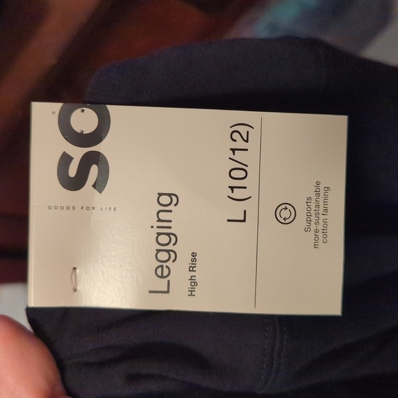 3 for $10 Bundle Sale! New So Goods for Life Black High Rise Leggings Size L - Picture 5 of 5
